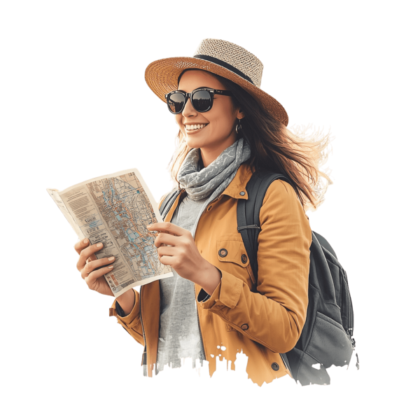 Traveler Woman with Map