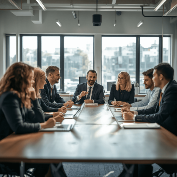 Professional Business Team Meeting